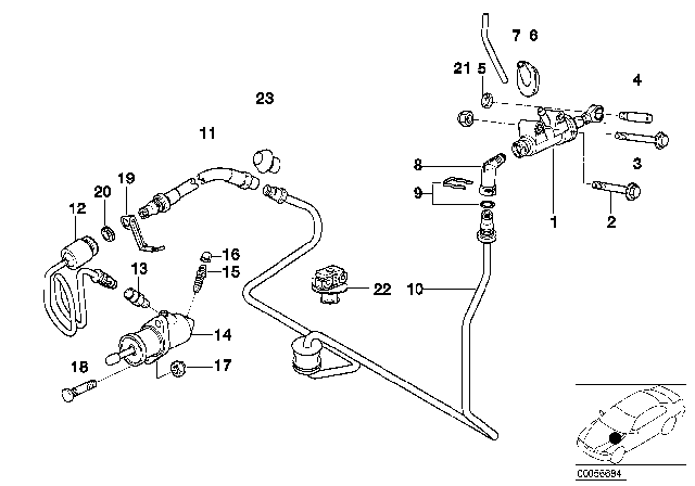 2000 BMW Z8 Clutch Control Diagram