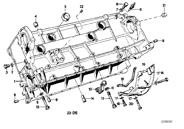 1980 BMW 633CSi Screw Plug Diagram for 11121729502