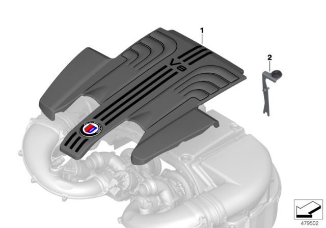 2018 BMW Alpina B7 SUPPORT Diagram for 13717992419