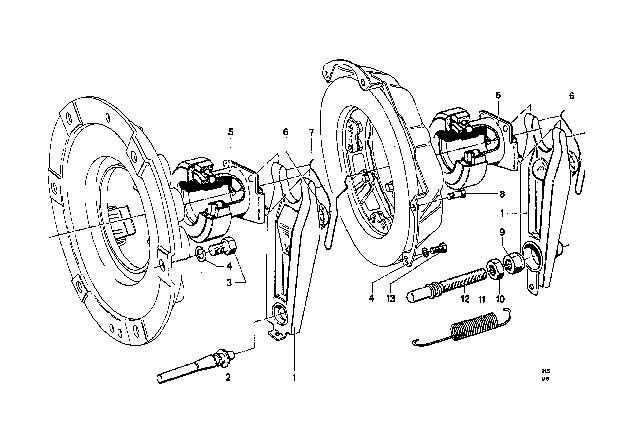 1970 BMW 2002 Release Bearing Diagram 2