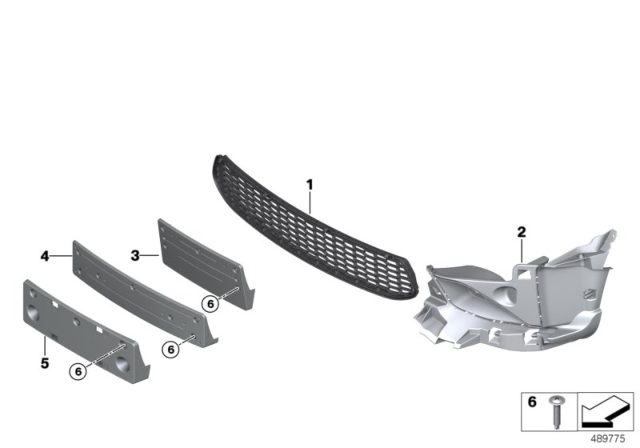 2017 BMW M2 M Trim Panel, Trim Elements Diagram