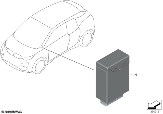 2018 BMW i3 Control Unit For Fuel Pump Diagram