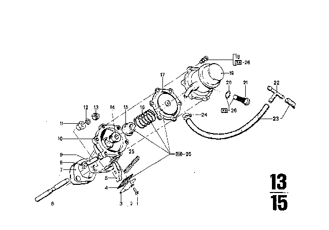 1970 BMW 2800 Fuel Pump Diagram 1