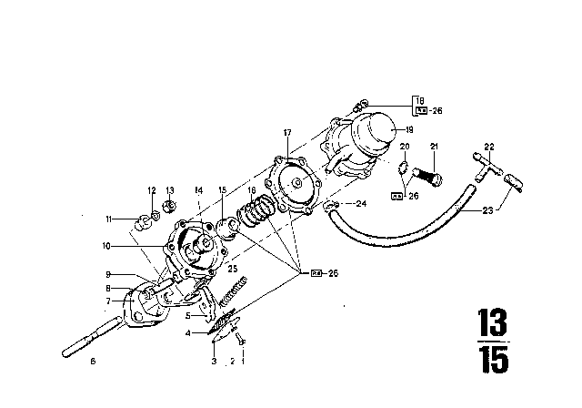 1973 BMW 3.0S Fuel Pump Diagram 1