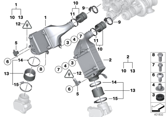 2013 BMW Alpina B7L Charge-Air Cooler Diagram for 17517630898