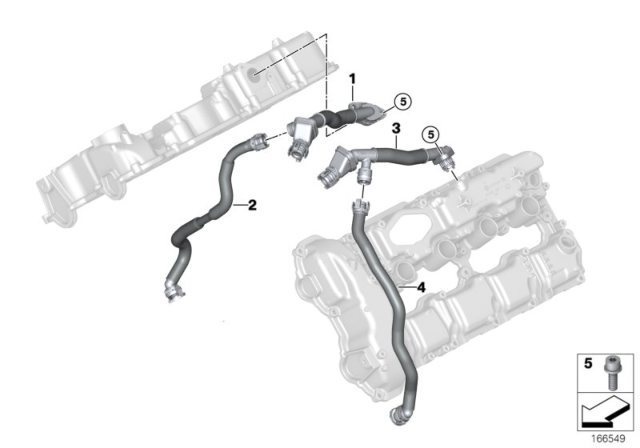 2012 BMW Alpina B7 Crankcase - Ventilation Diagram