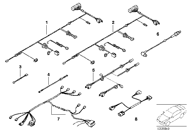 1997 BMW 740iL Various Additional Wiring Sets Diagram