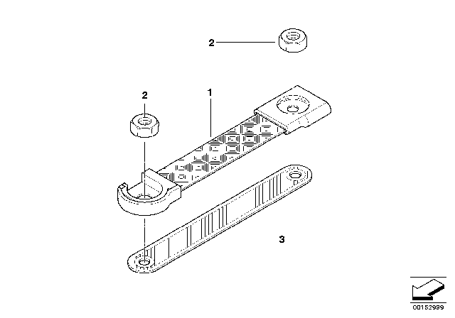 2011 BMW 328i xDrive Earth Strap Diagram