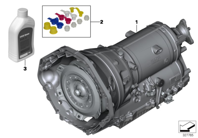 2015 BMW 650i Gran Coupe Automatic Transmission GA8HP70Z Diagram