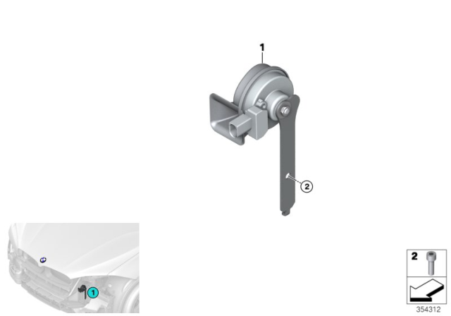 2015 BMW X5 Horn Diagram