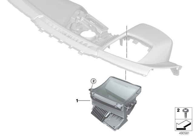 2020 BMW M850i xDrive HEAD-UP DISPLAY Diagram for 62308798835