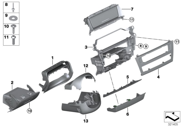 2014 BMW X3 Function Carrier Diagram for 51459193777