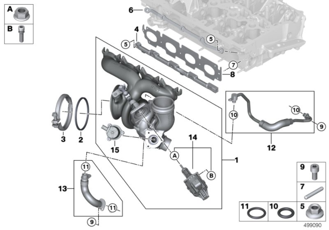 2020 BMW X2 Turbo Charger With Lubrication Diagram
