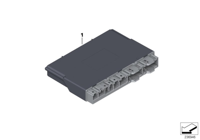 2012 BMW 650i ECU, Seat Module Diagram