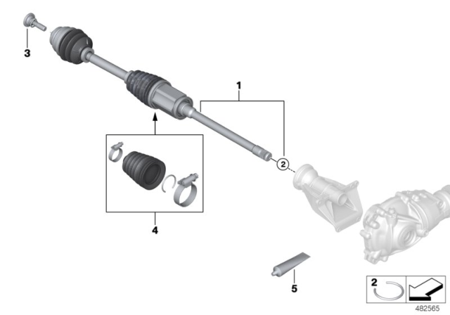 2020 BMW X7 Output Shaft Diagram 3