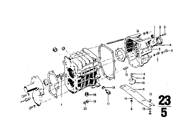 1971 BMW 3.0CS Gasket Ring Diagram for 61311355262