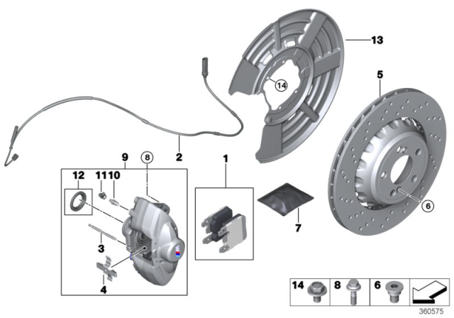 2019 BMW M2 Brake Disc, Ventilated, Right Diagram for 34118072020