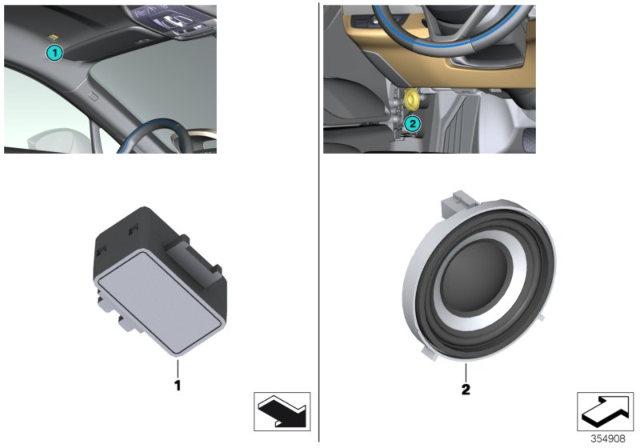 2017 BMW i8 Hands-Free System Diagram