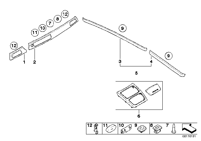 2012 BMW M3 Decorative Strip Trim Panel, Rear Left Diagram for 51437900847