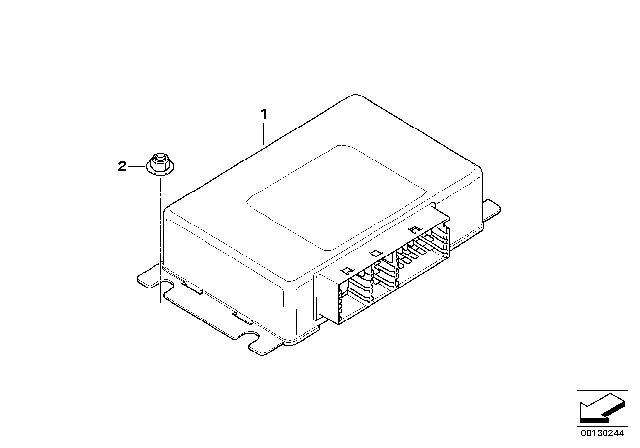 2006 BMW X3 Control Unit, Transfer Box Diagram for 27607599883