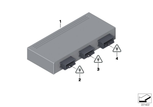 2017 BMW X4 Control Unit, Tailgate Lift Diagram