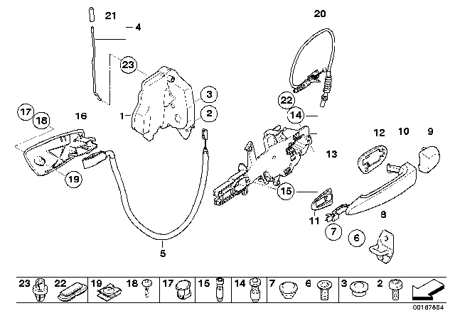 2008 BMW 328i Locking System, Door Diagram