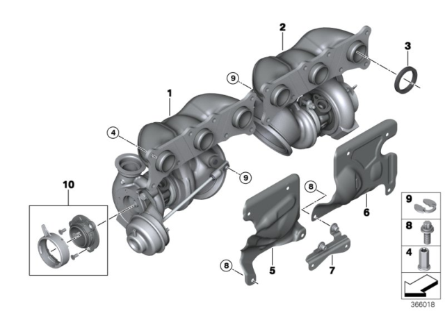 2010 BMW 335i Turbo Charger Diagram