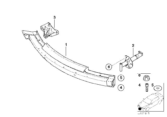2002 BMW Z8 Towing Eye, Front Right Diagram for 51117033567