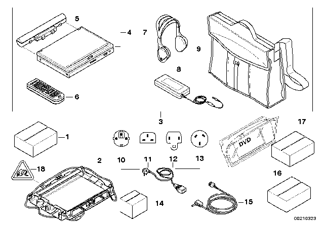 2008 BMW 528i DVD-System Diagram 3