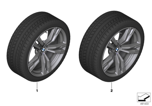 2020 BMW Z4 Tpm Wheel&Tire Winter Orbit Diagram for 36112462582