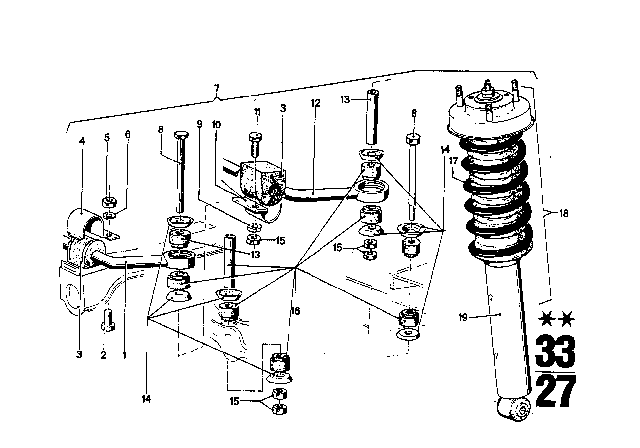 1969 BMW 2500 Fillister Head Screw Diagram for 07119901979