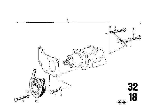 1970 BMW 2500 Hydro Steering Box Diagram 15