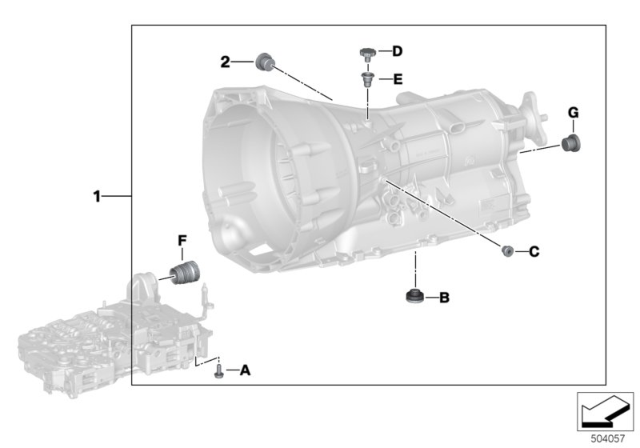 2020 BMW 750i xDrive Small Parts (GA8HP76X) Diagram