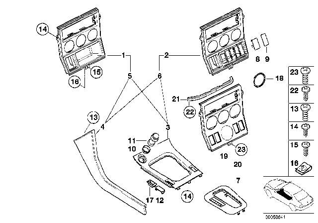 1998 BMW Z3 Cover, Storage Compartment Bottom Diagram for 51168412502