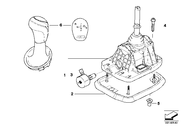 2007 BMW M6 Gear Shifting Steptronic, SMG Diagram