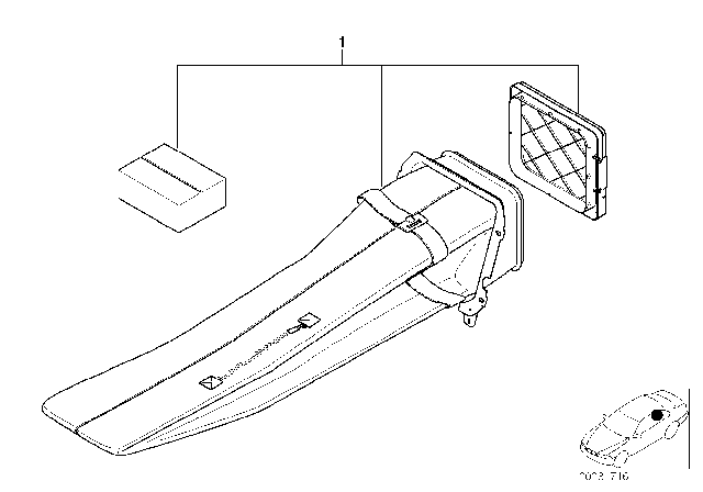 2004 BMW 330Ci Retrofit, Ski Bag Diagram