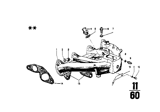 1970 BMW 2002 Shackle Diagram for 11431258218