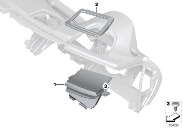 2020 BMW M4 Head-Up Display Diagram