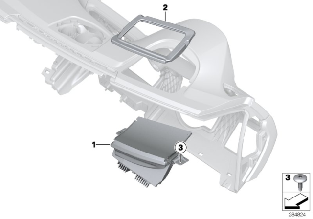 2020 BMW 440i Head-Up Display Diagram