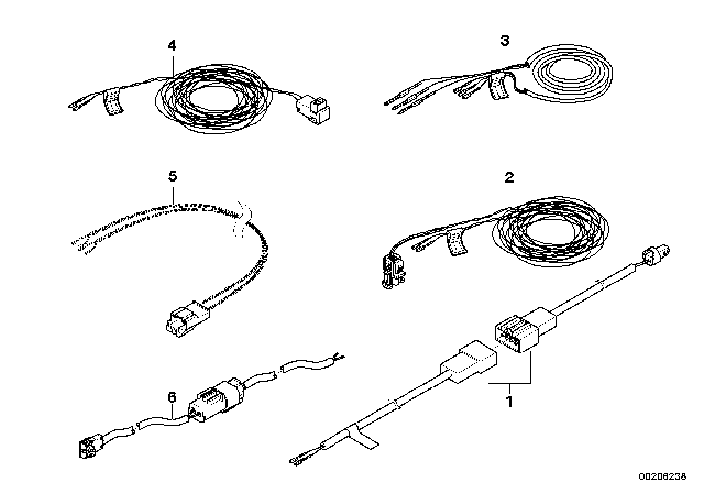 2011 BMW X6 Repair Cable, Airbag Diagram