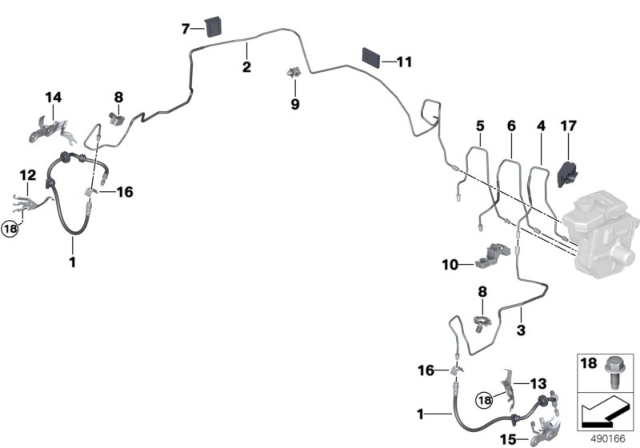 2020 BMW 740i xDrive PIPE-INTEGRATED BRAKE SYSTEM Diagram for 34306894401