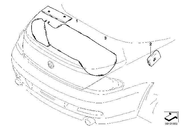 2007 BMW M6 Antenna Diagram for 65209157584