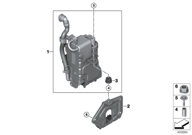 2020 BMW X6 Condenser Air Conditioning W Diagram for 64536847989