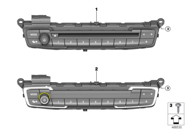 2018 BMW X1 Control Unit Audio Diagram