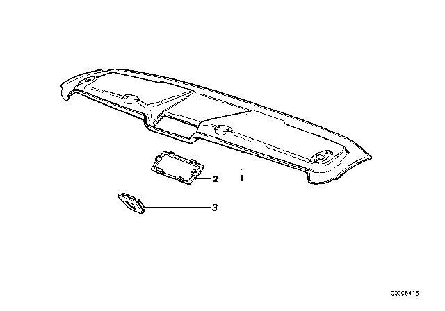 1984 BMW 528e Interior Trims And Panels Diagram