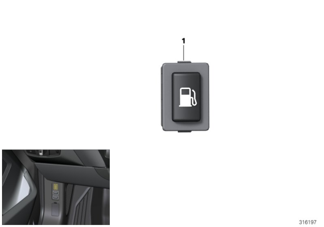 2014 BMW i3 Switch, Tank Release Diagram