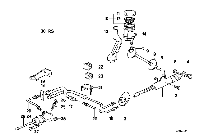 1993 BMW 850Ci Clutch Control Diagram