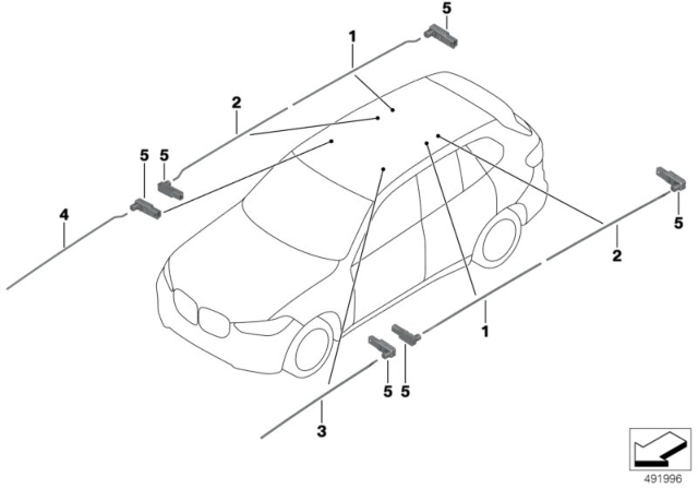 2020 BMW X6 sDrive40i(G06) Fibre-Optic Conduc.F.Panorama Glass Roof Diagram