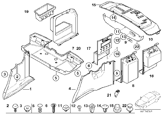 2003 BMW 530i Support Diagram for 51478205375