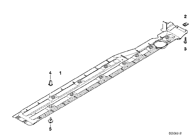 1995 BMW 750iL Cover Door Sill / Wheel Arch Diagram 1